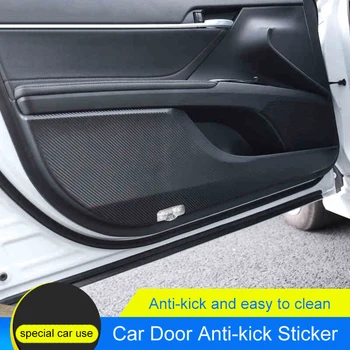 QHCP Uhlíkových Vlákien Dvere Auta Anti Kop Nálepky Auto Dvere Edge Anti-špinavé Anti-kop Chránič Kryty Pre Toyota Camry 8. C-H 2018