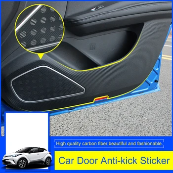 QHCP Uhlíkových Vlákien Dvere Auta Anti Kop Nálepky Auto Dvere Edge Anti-špinavé Anti-kop Chránič Kryty Pre Toyota Camry 8. C-H 2018