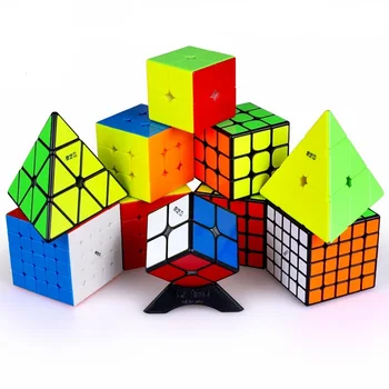 Qiyi MS Série Magnetické 2x2 3x3 4x4 5x5 jinzita Mofangge Magic cube hračky Kľukatých Rýchlosť Pyramídy Magnetické Cubo Magico Rýchlosť Puzzle