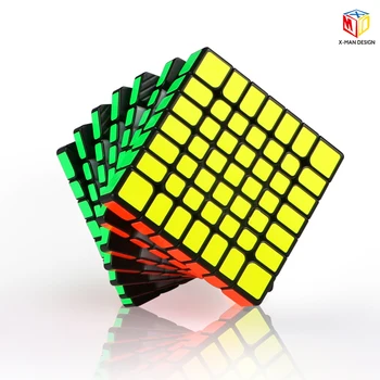 QiYi X-Man Dizajn Iskra 7x7 Magnetické cube Stickerless/Black Mofangge qiyi Iskra 7*7 Rýchlosť Kocky Hračka WCA Puzzle Magic Cube
