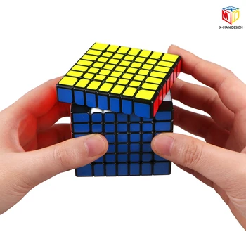 QiYi X-Man Dizajn Iskra 7x7 Magnetické cube Stickerless/Black Mofangge qiyi Iskra 7*7 Rýchlosť Kocky Hračka WCA Puzzle Magic Cube
