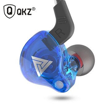 QKZ AK6 Medený Vodič HiFi Športové Slúchadlá V Uchu Slúchadlá Pre Beh S Mikrofónom Headset hudobné Slúchadlá