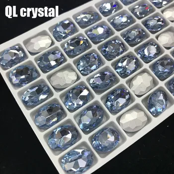 QL Crystal VŠETKY VEĽKOSTI Ovál Pointback Crystal Drahokamu Vysokej Kvality pre Šperky, Takže DIY Príslušenstvo