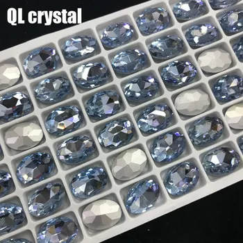 QL Crystal VŠETKY VEĽKOSTI Ovál Pointback Crystal Drahokamu Vysokej Kvality pre Šperky, Takže DIY Príslušenstvo