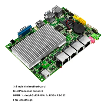 Qotom Bezdrôtový Mini PC s 4 Gigabit NIC a Core i3 i5 i7 vybudovať pokročilý Firewall Smerovača