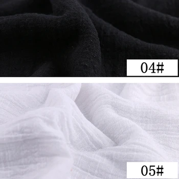 QUANFANG 25 Pevné colr Bavlnená posteľná Bielizeň Textílie Pre šaty, šaty, nohavice Šatku DIY Šitie tissus au meter Opony handričkou Pol metra