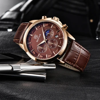 Quartz hodinky pánske BENYAR vojenské športové čierne Náramkové hodinky mužov top luxusné značky, chronograf mužov módne hodinky Relogio Masculino