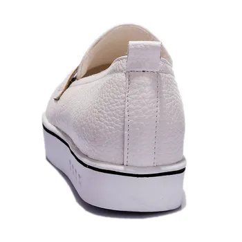 QUTAA 2020 Hot Predaj Módne Biele Ženy Módne Topánky s Nízkym Podpätkom Jednoduché Topánky Veľkosť 34-40
