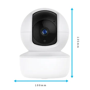 QZT Dome Bezpečnostná Kamera Bezdrôtový Mini IP Kamera WIFI Infračervené Nočné Videnie Baby Monitor 360 Tuya Smart Home Surveillance Camera