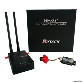 R2Teck NEXG1 720P/480P Digitálne Nulové oneskorenie Bezdrôtový Prenos Videa Systém 480p 700 miliónov/720p 400m s 200MW výstup pre fatshark