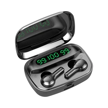 R3 Bluetooth Slúchadlá Bezdrôtové slúchadlá LED TWS s Mikrofónom Slúchadlá touch ovládania 2000mAh power bank Hluku Zrušiť Headset