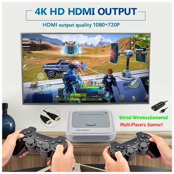 R8 Retro Mini TV/ Video Herné Konzoly Pre PS1/N64/DCBuilt-v 50 Emulátory s 33200 Hry, Podpora HDMI S Wireless Gamepad