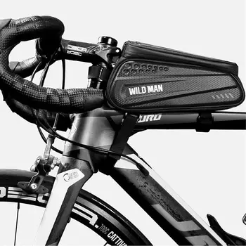 Rainproof Cyklistické tašky Rám Prednej Hornej rámovej Trubky Cyklistická Taška Reflexné 6.5 v Telefóne Prípade dotyková obrazovka Taška MTB Bike Príslušenstvo