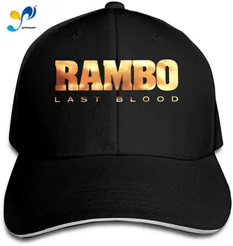 Rambo Posledný Krvi Hip Hop Šiltovku Golf Trucker Šiltovku Nastaviteľné Vrchol Sandwich Klobúk Čierne Unisex Casquette