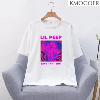 Rapper Lil Peep T Shirt Rap, Hip Hop LilPeep Dievča Tričko Ženy Harajuku 90. rokov kórejský Vintage Tumblr T-shirt Graphic Tee Topy Žena