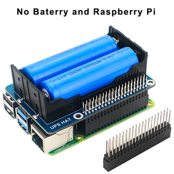Raspberry Pi UPS Modul Napájania GPIO Pin 5V Napájanie Stabilné prúdový Výstup Klobúk pre Raspberry Pi 4B/3B+/3B (Bez Batérie)