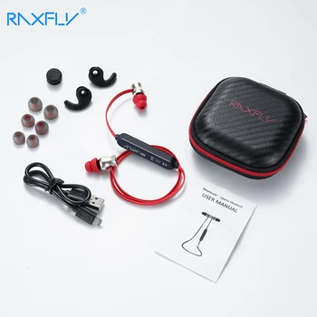 RAXFLY Športové Bluetooth Slúchadlá S Mikrofónom APTX Bezdrôtový Bluetooth Headset Potlačením Hluku In-ear Hudobné Slúchadlá