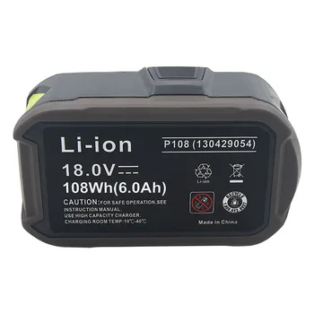 RB18L50 6000mAh Li-ion 18V Nabíjateľná Batéria pre Ryobi Náradie P104 P105 P106 P107 P108 P109 RB18L40 BPL1820 Batérie