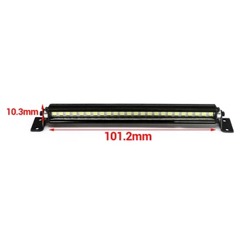 RC Auto Strechy Lampa 24 LED Svetlo Bar pre 1/10 RC Crawler Axial SCX10 90046 90060 SCX24 Jeep Wrangler JK Rubicon Tela