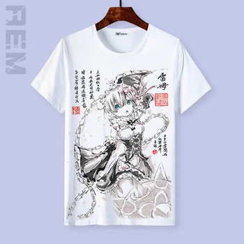Re:Život v inom svete od nuly Natsuki Subaru Anime Rem Reinhard van Astrea Emilia Všetkých Členských cosplay kostým tričko