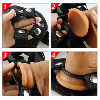 Realistické Dildo Sexuálne hračky pre Ženy Penis S Prísavkou Nastaviteľné Strapon dildo realistického Ženská Masturbácia, Sexuálne Produkty