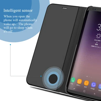 Realme 7 Pro X7 Smart Case Fundas Coque Pre OPPO A53 2020 Prípade Smart Pokovovanie Zrkadlo Vymazať Zobrazenie Stojan Flip Shockproof Kryt Telefónu