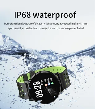 Reloj inteligente hombre 119Plus Smart Hodinky Srdcovej frekvencie Inteligentný Náramok s Vysokým rozlíšením Dotykový Displej IP67 smart hodinky ženy