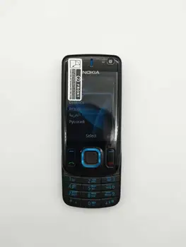 Repasované pôvodné telefón Nokia 6600 slide zrekonštruovaný mobilný telefón Čiernej farby na Sklade zrekonštruovaný