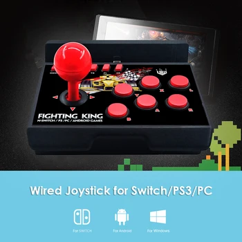 Retro Arkádovej Stanice Typ C Káblové Rocker Stick Bojová Hra Ovládač ovládač pre PS 3/Switch/NS-Lite Konzoly/PC/TV Android