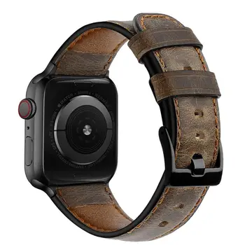 Retro Krava Kožený remienok pre Apple hodinky kapela 44 mm 40 mm 42mm 38mm watchband iWatch náramok Apple hodinky 5 4 3 SE 6 príslušenstvo