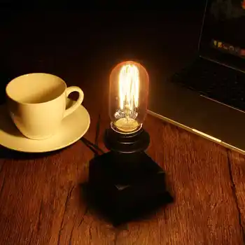 Retro Priemysel Stolná Lampa Romantický Stolná Lampa Domov Romantický Lampa Na Čítanie Office Obývacia Izba, Nočné Bary Svetlo S Tlačidlo Prepnúť