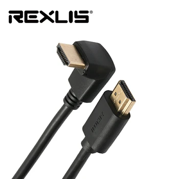 REXLIS HDMI Kábel 270/90 Stupňový Uhol HDMI / HDMI Kábel 5 m 1,5 m 2m 3m HDMI 2.0 Kábel 4K pre 3D TV PS3 Projektor Počítač Kábel
