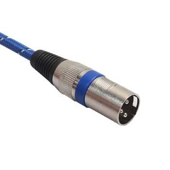 REXLIS Nylon Pletená XLR Kábel mužmi a M/F 3Pin konektor Predlžovací Kábel Pre Mikrofón Zmiešavač 1 m 1,8 m 3 m 5m 10 m 15m 20 m