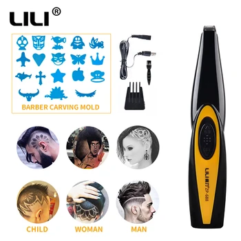 Rezbárstvo strojčekov na vlasy Salon vyrezávané nástroje Nabíjateľná Vlasov Zastrihávač na Vlasy modelovanie písmom pre mužov dieťa