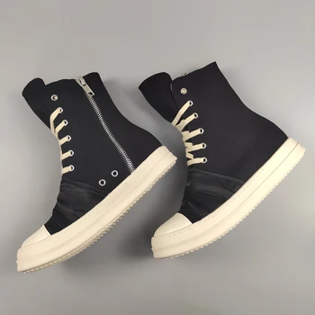 Reálny Obraz Továreň na Predaj High Street Pohodlné unisex Čierna Biela obuv plátno ležérne topánky hip Hop tréner Parkour Topánky