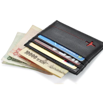 RFID Kreditnej Karty Držiteľ Mužov Slim Banka Držiteľa Karty Luxusné Kožené Tenkú Peňaženku Ženy CreditCard Karty Kryt Prípade Unisex držiteľa Karty