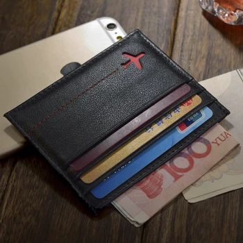 RFID Kreditnej Karty Držiteľ Mužov Slim Banka Držiteľa Karty Luxusné Kožené Tenkú Peňaženku Ženy CreditCard Karty Kryt Prípade Unisex držiteľa Karty