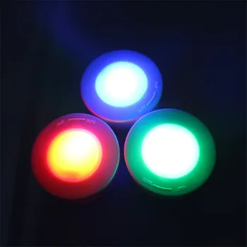 RGB 12 Farieb LED Svetlo Pod Skrinku Puk Svetla Batérie Powered Nočné Lampy, Skrine, Skrinky Výkladná Skriňa Kuchyňa