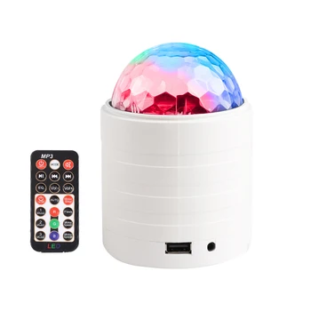 RGB LED Crystal Ball Svetlo Bluetooth Reproduktory Disco krištáľová Guľa s Mp3 Prehrávač Laserový Projektor DJ Stage Strany svetelný Efekt
