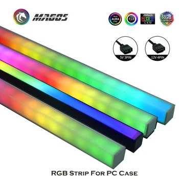 RGB Osvetlenie Strip Baru Pre PC Dekorácie Šasi, Magnetické A-RGB 40 CM Znečistenia Ovzdušia Symfónia 5V ASUS AURA SYNC