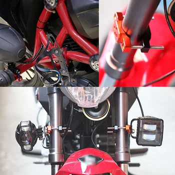 Riadidlá motocykla Stúpačky skúter Príslušenstvo svetlometu Upevnite Držiak a Adaptér Pozornosti/zrkadlo/gps/telefón Majiteľa 32mm 42mm 54 mm