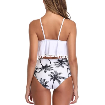 Riseado Leopard Bikini Set Prehrabať Plavky Ženy Strapec Plávanie Oblek 2021 Vysoký Pás Plavky String Popruh Letné Plážové Oblečenie