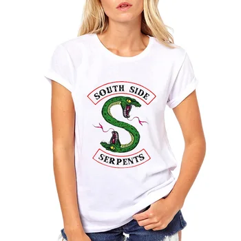 Riverdale t shirt ženy tričko harajuku camiseta mujer Southside Hadmi t-shirt biela príčinné tee tričko femme pre dievča, ušľachtilý