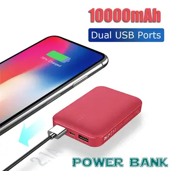 ROCK Mini Power Bank Prenosná Ultra-tenké Polymér 10000mAh Powerbank Batérie Pre iPhone 11 Pro XR Pre Xiao MI9 Huawei P30 PRO