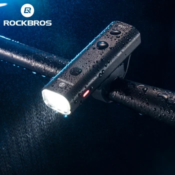 ROCKBROS Svetlo na Bicykel Rainproof USB Nabíjateľné LED 2000mAh MTB Predné Lampy Hliníkový Reflektor Ultralight Baterka Bicyklov Svetla