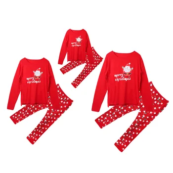 Rodina, Deti, Dospelých Zodpovedajúce Vianočné Pyžamo Pj Nastavenie Oblečenie Sleepwear Odev