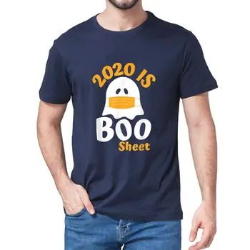 Rok 2020 je Boo List Zábavné Duch v Maska Halloween Pánske Bavlna T-Shirt Darček ženy top tee Unisex mäkké T-shirt