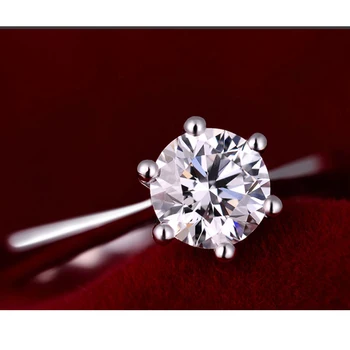 Romantické Svadobné Snubné Prstene, Šperky Cubic Zirconia Krúžok pre Ženy Zapojenie 925 Sterling Silver Krúžky Príslušenstvo