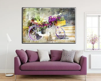 Romantický kartu štýl maľby kvet požičovňa umelecké diela vytlačené na high-definition plátno obrázok pre obývacia izba domáce dekorácie