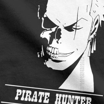 Roronoa Zoro Pirát Hunter T Shirt Mužov Bavlna T-Shirt Anime Jeden Kus Comics Harajuku Muž Tees Topy O Krk Plus Veľkosť